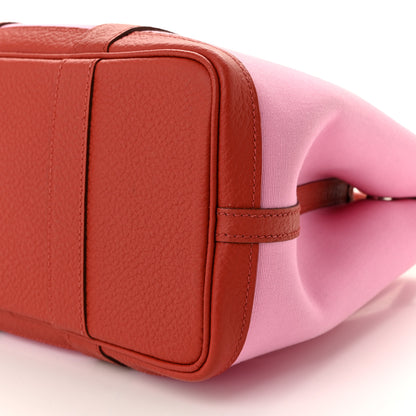 Hermes Toile Militaire Vache Country Garden Party Tote 30 Bubblegum Rouge Duchesse 10 of 10