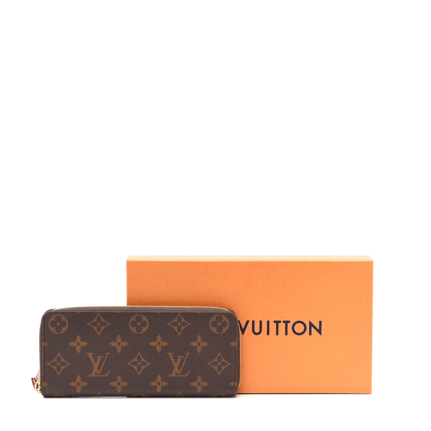 Monogram Clemence Wallet Fuchsia