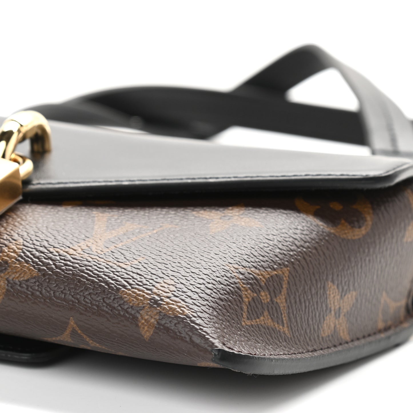 Monogram Padlock On Strap Black