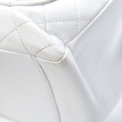 Chanel Caviar Quilted Grand Shopping Tote GST White 10 of 16