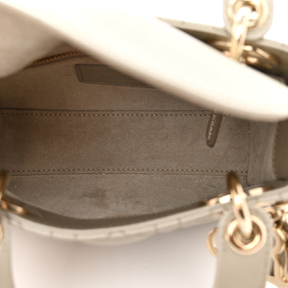 Christian Dior Metallic Lambskin Cannage Mini Lady Dior Gold 5 of 12