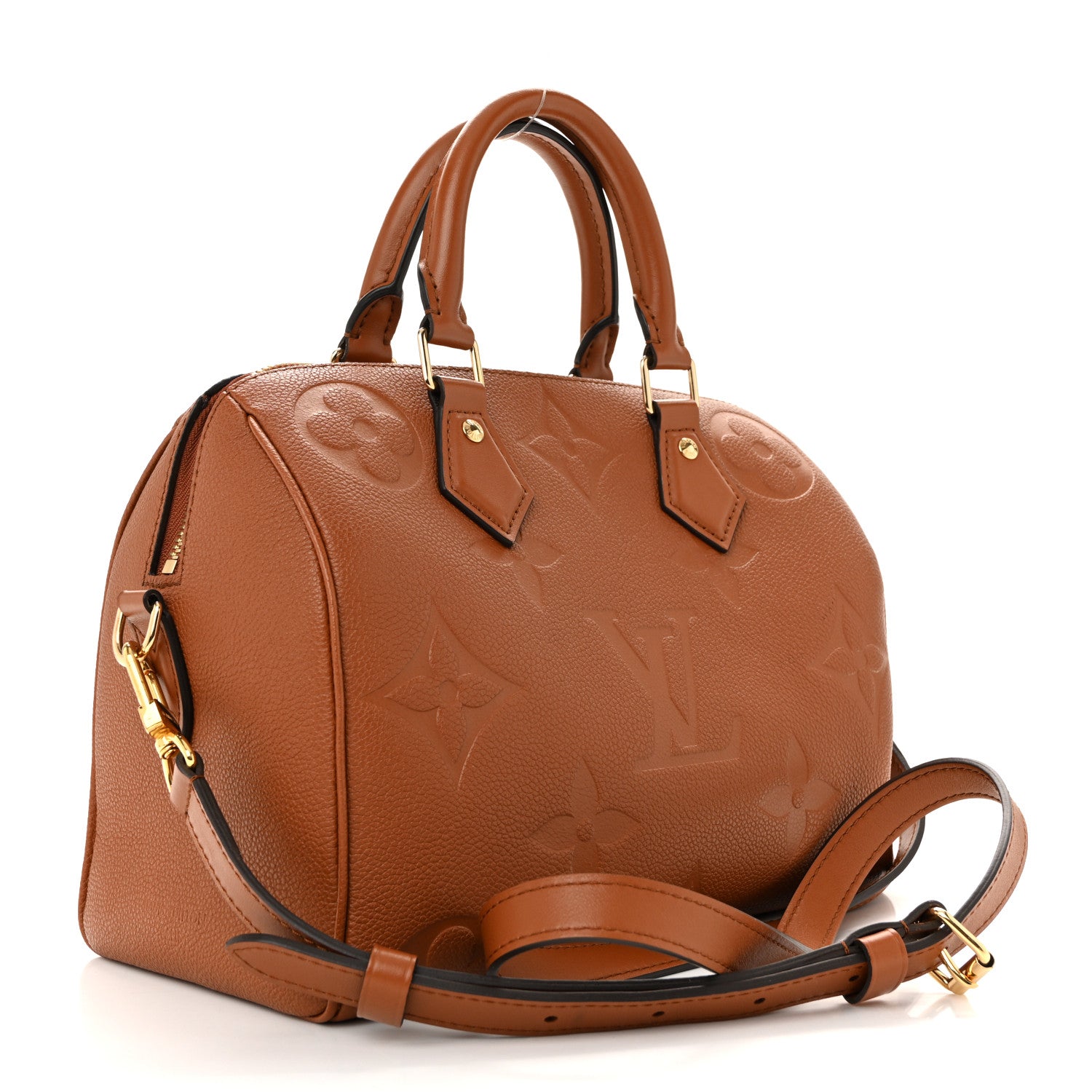 Louis Vuitton Empreinte Monogram Giant Speedy Bandouliere 25 Cognac 3 of 11