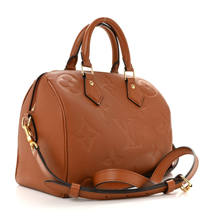 Louis Vuitton Empreinte Monogram Giant Speedy Bandouliere 25 Cognac 3 of 11