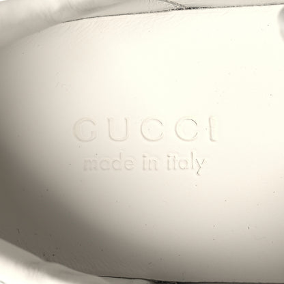 Gucci Calfskin Crocodile Web Mens Ace Sneakers 8.5 White Green 8 of 9