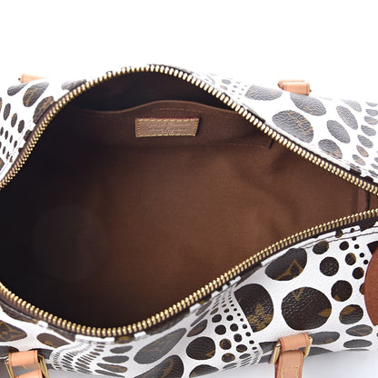 Louis Vuitton Monogram Kusama Pumpkin Dots Papillon 30 White 5 of 9