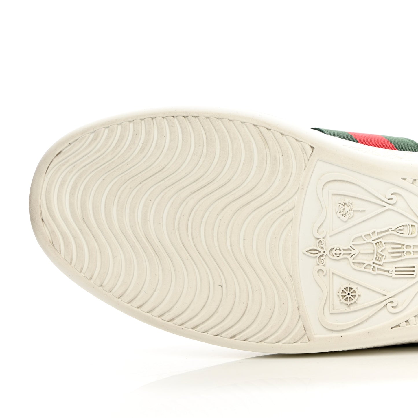 Calfskin Ayers Bee Embroidered Womens Ace Sneakers 38.5 White Green