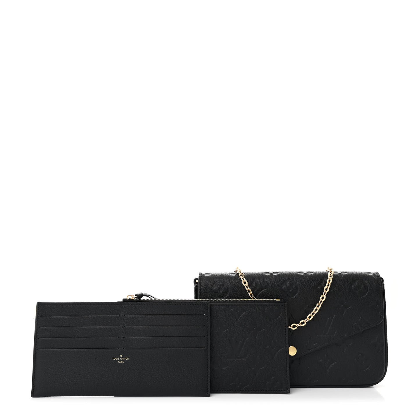 Empreinte Pochette Felicie Chain Wallet Black