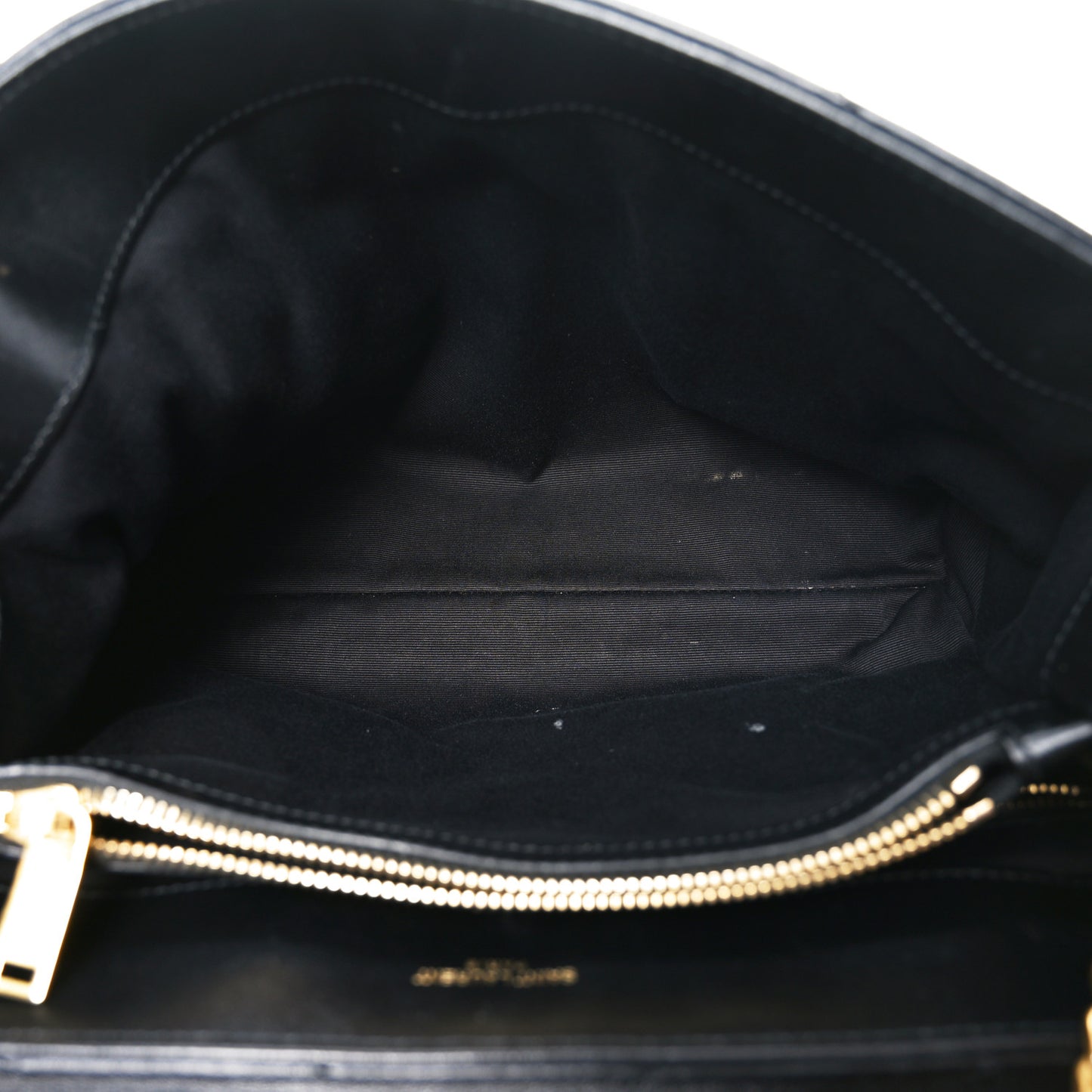 Calfskin Y Quilted Monogram Medium Loulou Chain Satchel Black