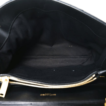 Saint Laurent Calfskin Y Quilted Monogram Medium Loulou Chain Satchel Black 6 of 18