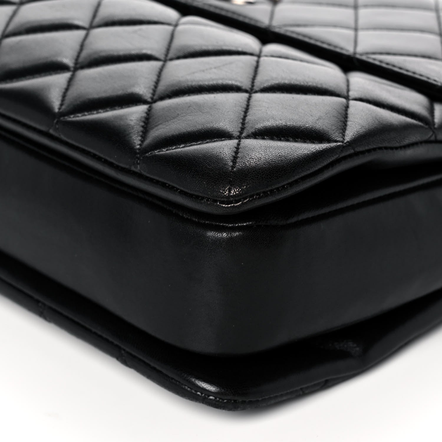 Chanel Lambskin Quilted Large Trendy CC Dual Handle Flap Bag Black 11 of 15
