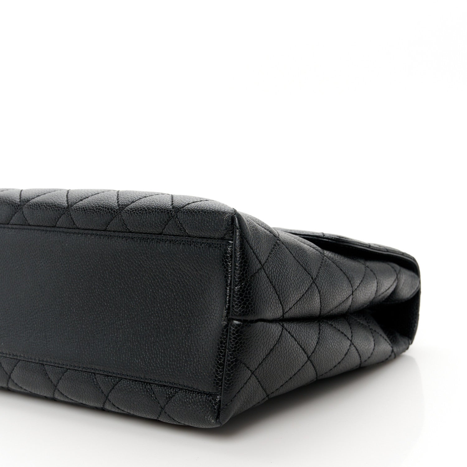 Chanel Caviar Quilted Jumbo Kelly Flap Black 12 of 12