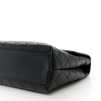 Chanel Caviar Quilted Jumbo Kelly Flap Black 12 of 12