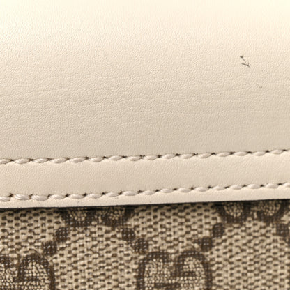 Gucci GG Supreme Monogram Studded Small Padlock Shoulder Bag White 12 of 13