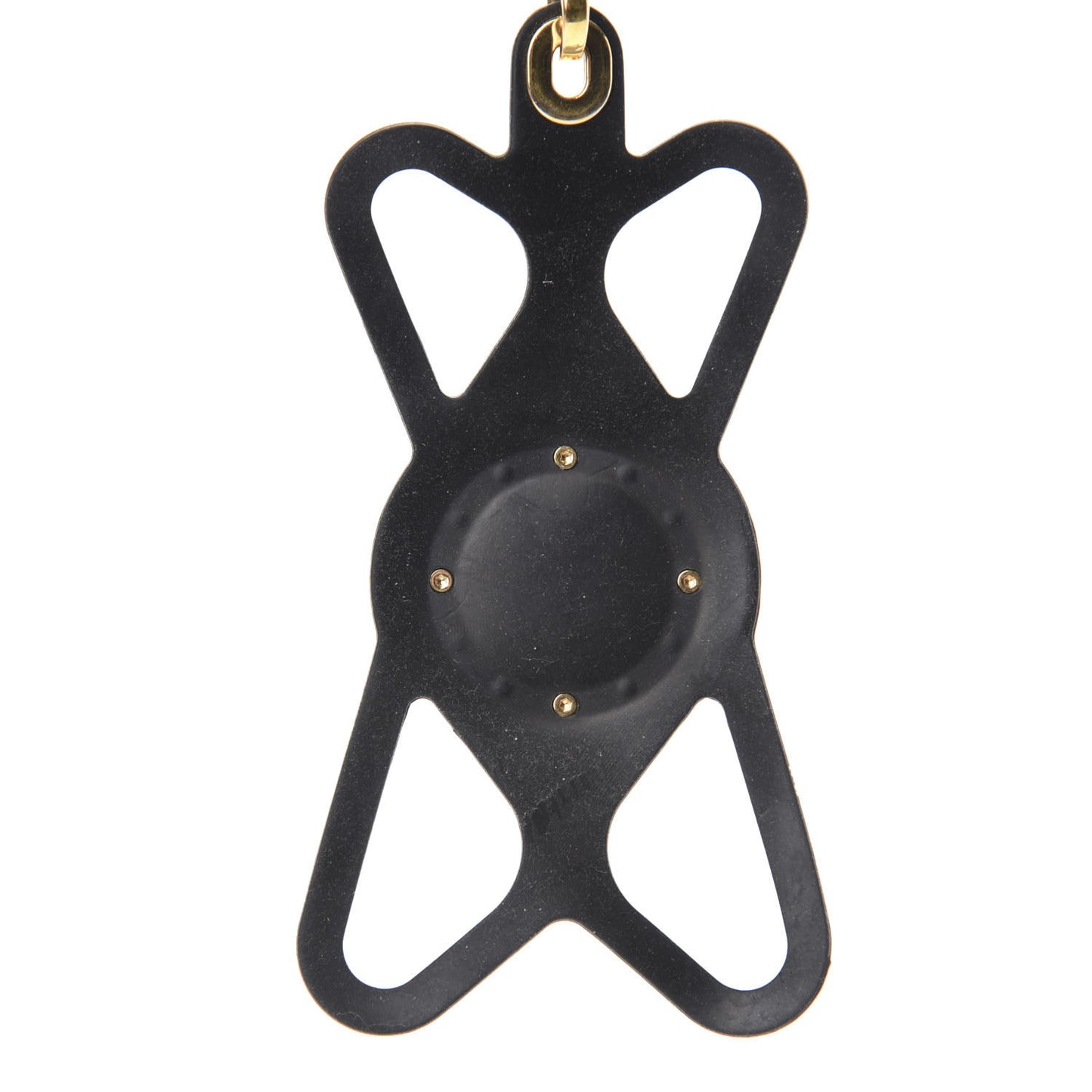 Monogram Silicone Louise Phone Holder Black