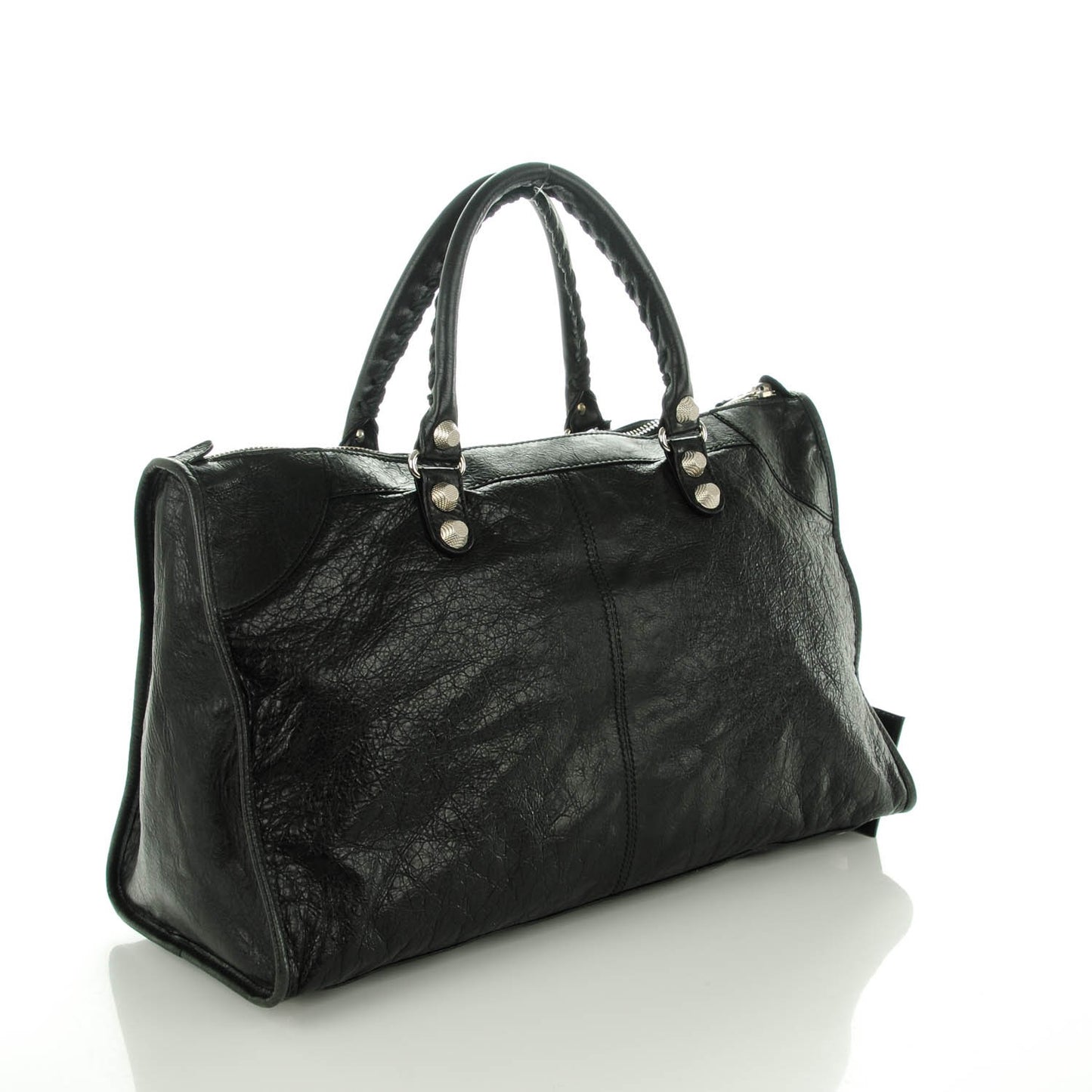 Agneau Giant 21 Silver Hardware Work Black