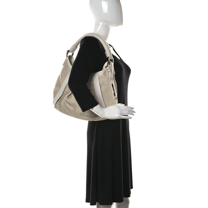 Burberry Calfskin Studded Hobo White 2 of 34