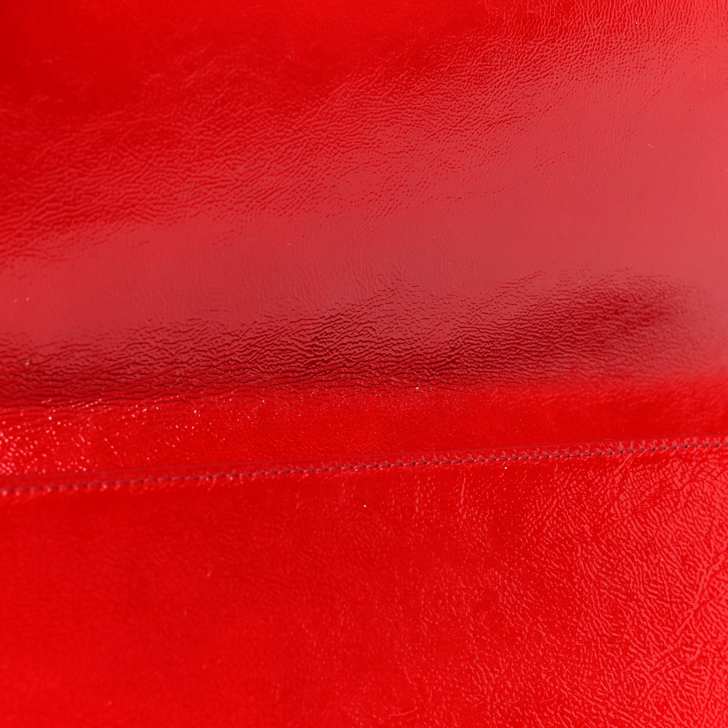 Textured Patent Monogram Large Belle De Jour Clutch Red