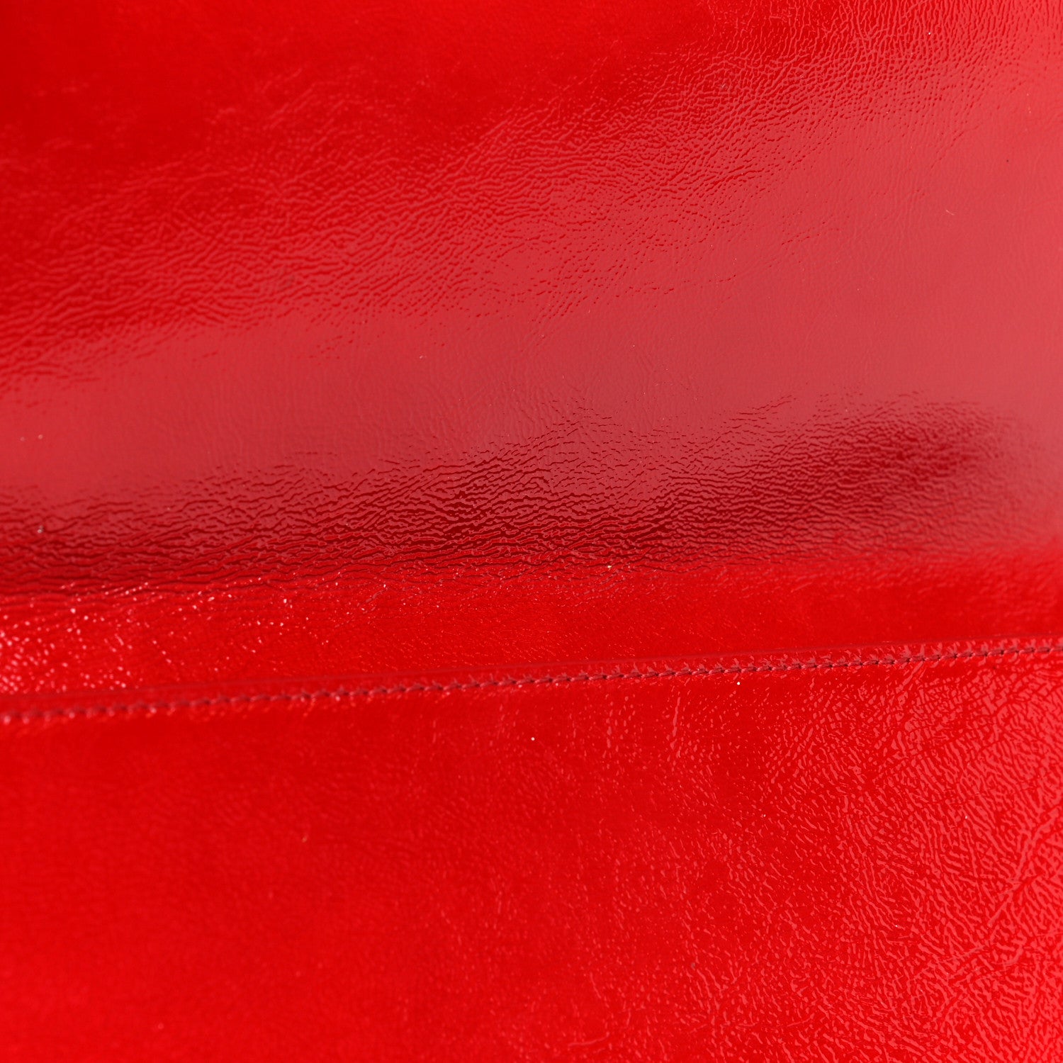 Saint Laurent Textured Patent Monogram Large Belle De Jour Clutch Red 13 of 18
