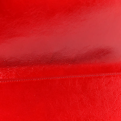 Saint Laurent Textured Patent Monogram Large Belle De Jour Clutch Red 13 of 18