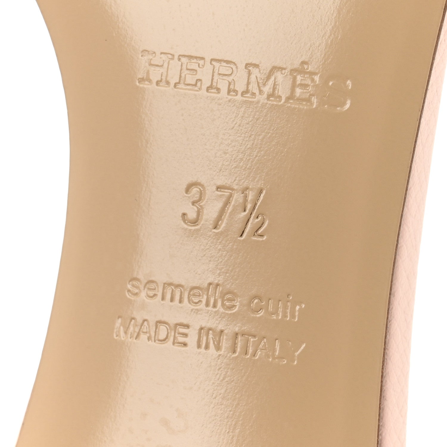 Hermes Epsom Oasis Sandals 37.5 Rose Aube 7 of 10