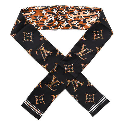 Louis Vuitton Silk Monogram Giant Jungle Bandeau Black 1 of 3