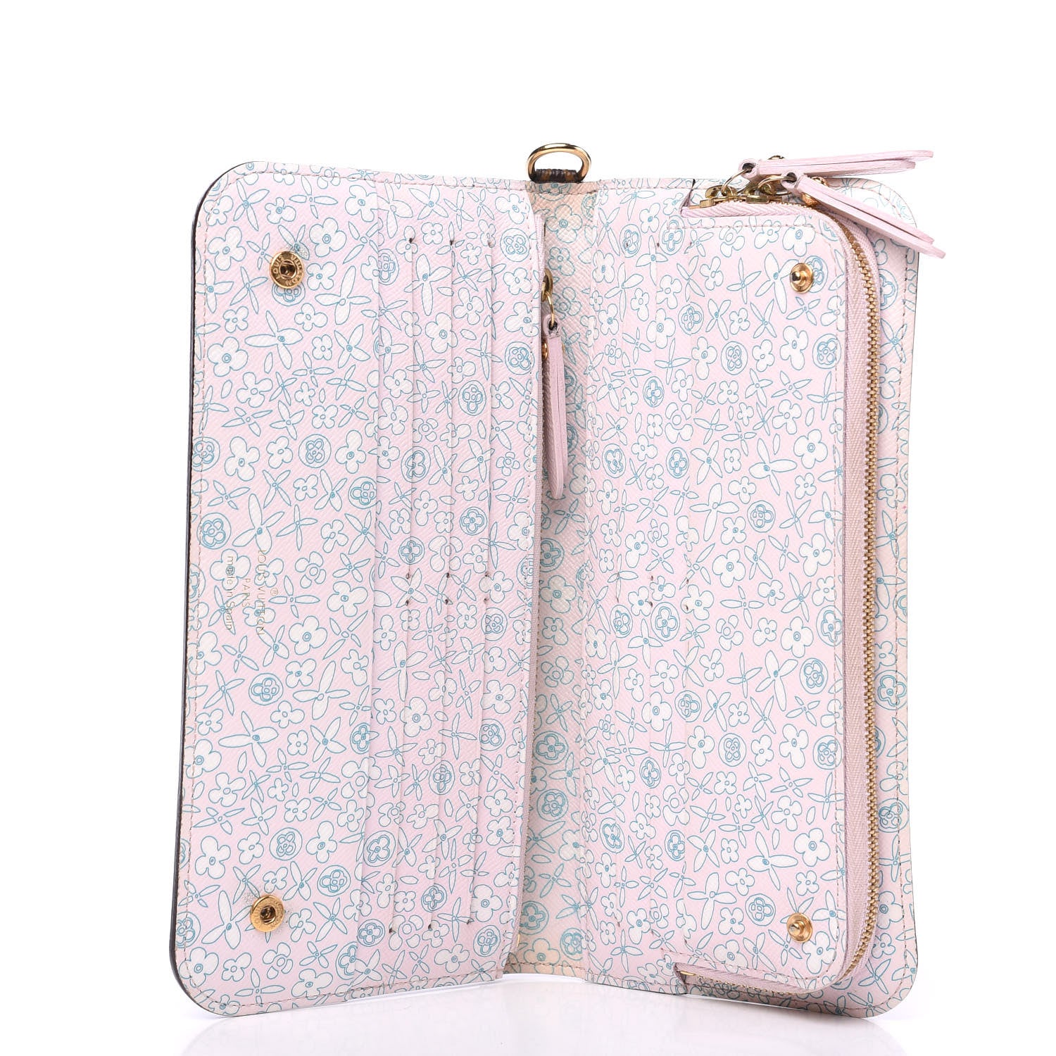 Louis Vuitton Monogram Fleuri Insolite Wallet Rose 4 of 8