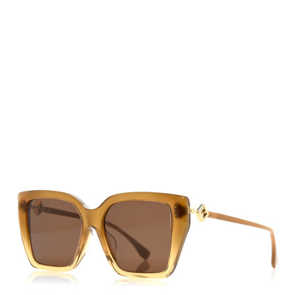 Fendi Acetate FF Diamonds Square Sunglasses FE40161F Yellow 1 of 8