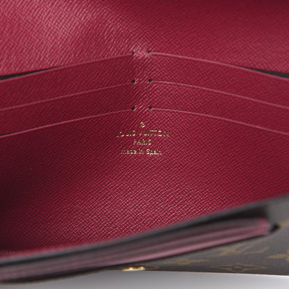 Louis Vuitton Monogram Jeanne Wallet Fuchsia 7 of 8
