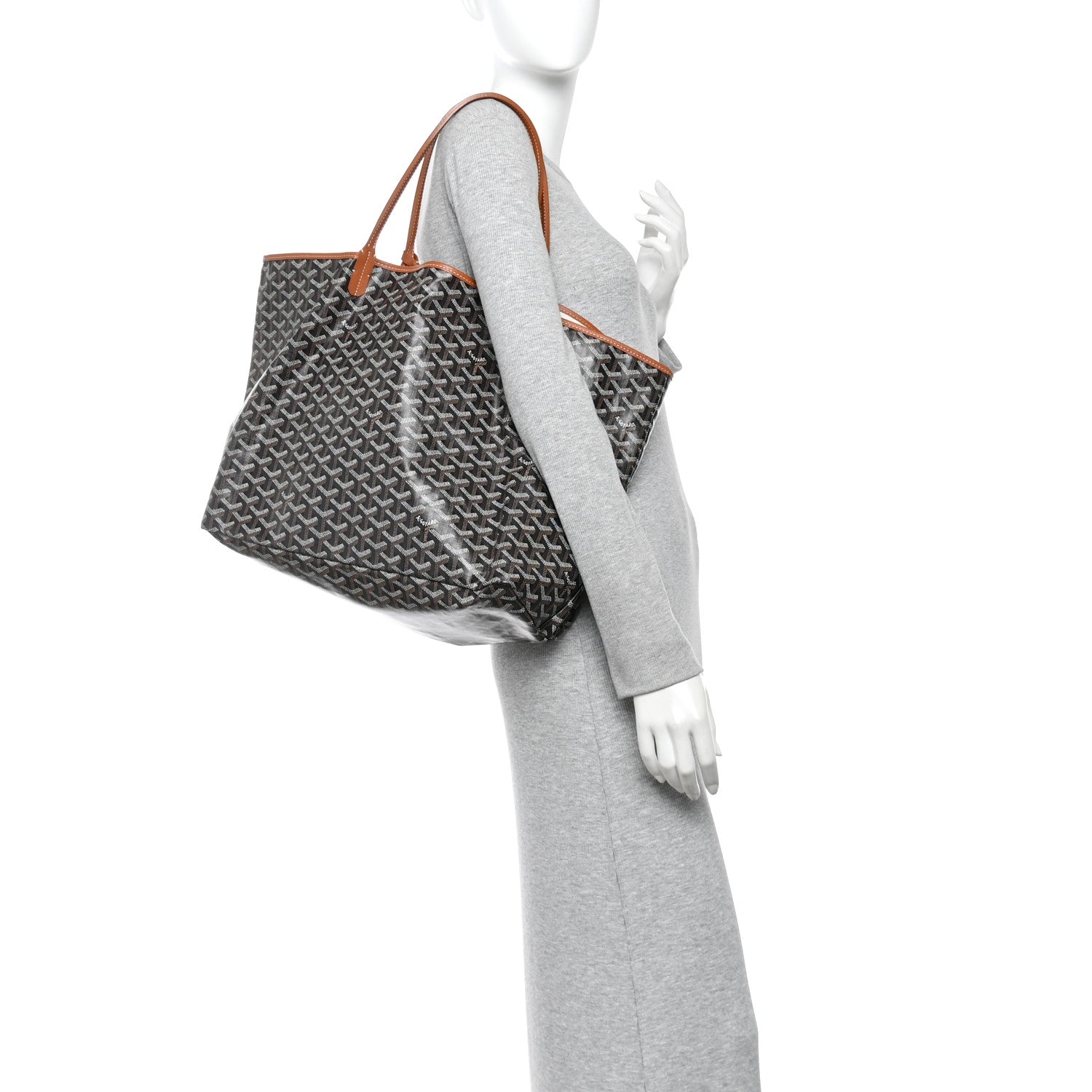 Goyard Goyardine Saint Louis GM Black Gold 2 of 11