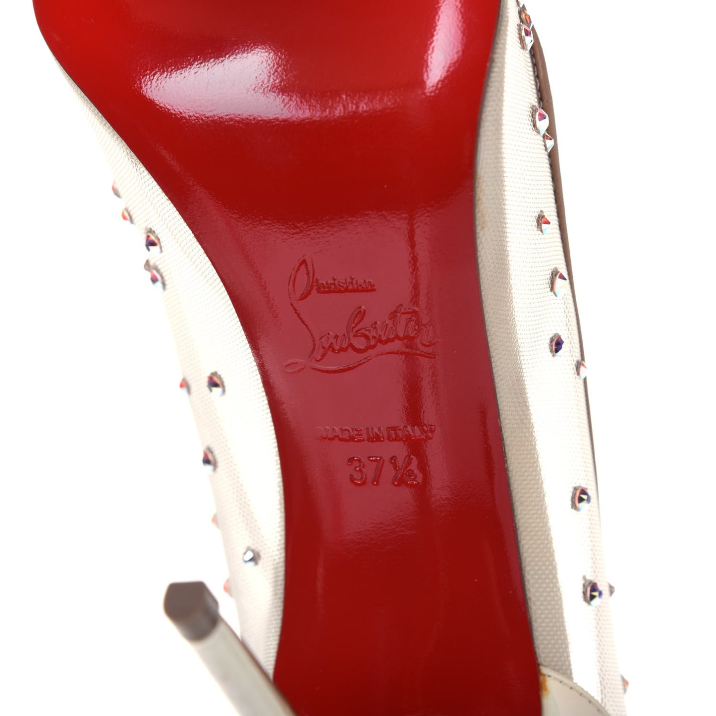 Rete Patent Crystal Strass Follies 100 Pumps 37.5 Version