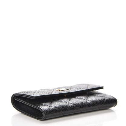 Chanel Caviar Quilted Flap Card Holder Black 4 of 9