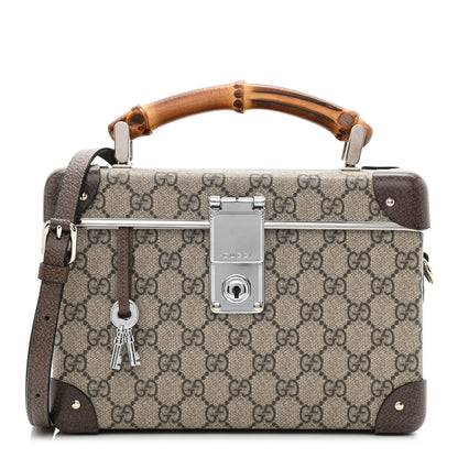 Gucci GG Supreme Monogram Globe-Trotter Beauty Case Brown 1 of 10