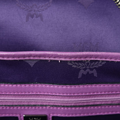 MCM Visetos Studded Medium Stark Backpack Purple 21 of 21