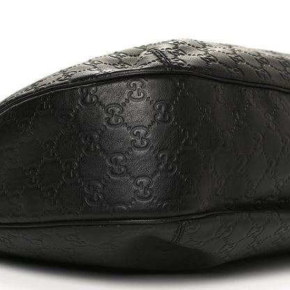 Gucci Guccissima Large New Ladies Web Hobo Black 9 of 13