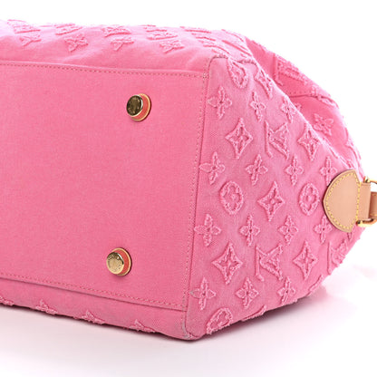 Louis Vuitton Denim Monogram Stone Speedy Bandouliere 35 Rose 8 of 8