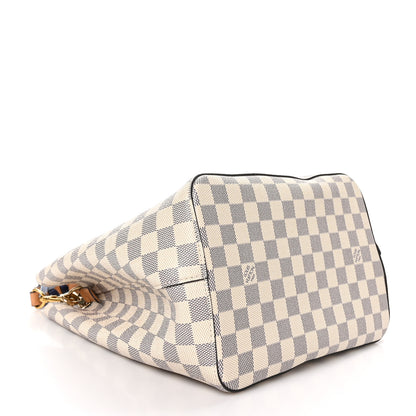 Louis Vuitton Damier Azur Braided Neonoe MM Blue 4 of 10