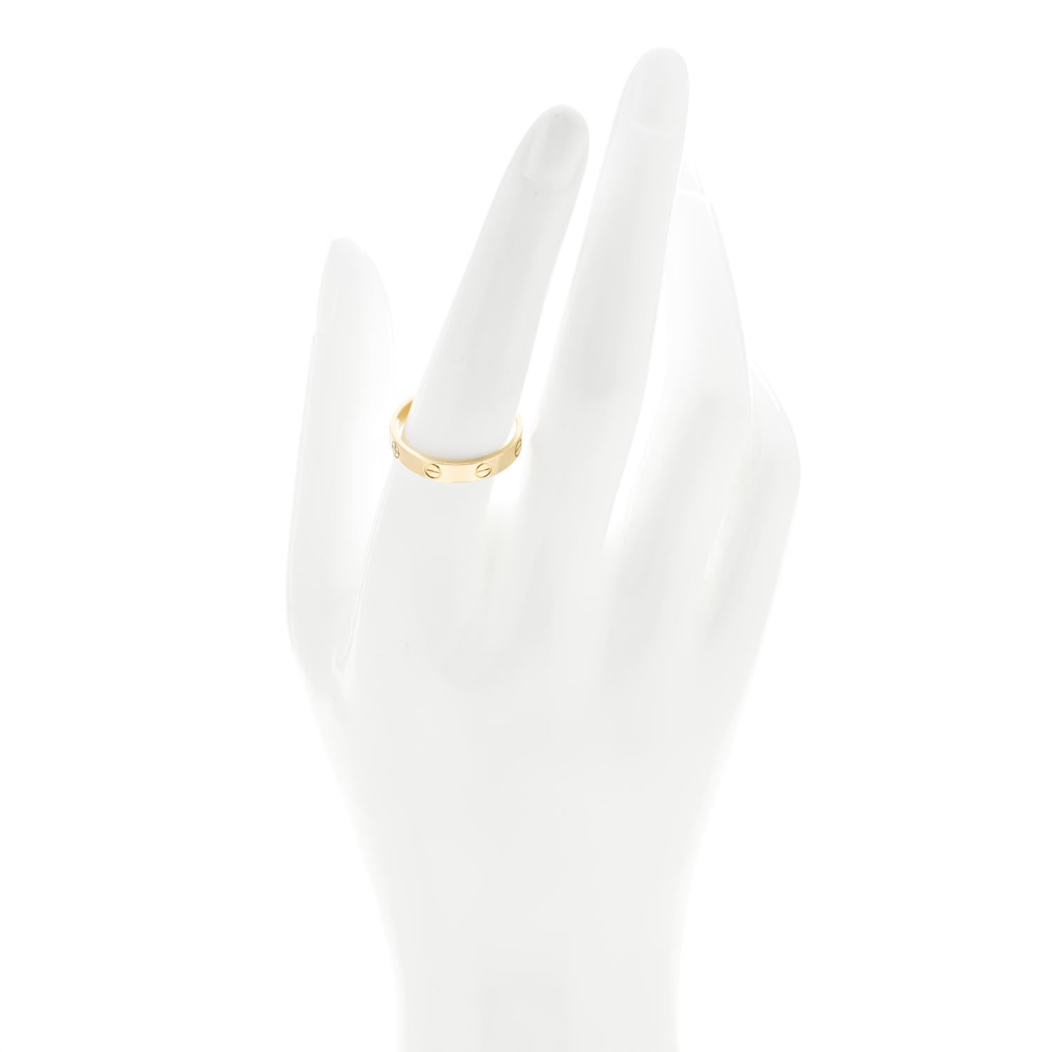 Cartier 18K Yellow Gold 3.5mm LOVE Wedding Band Ring 58 8.25 2 of 4