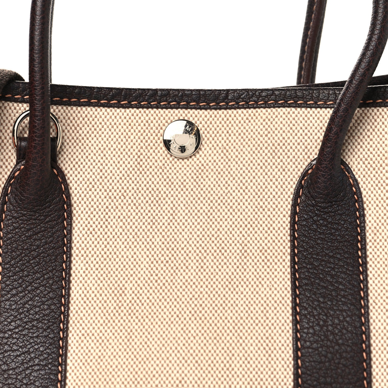 Hermes Buffle Skipper Toile Garden Party 30 TPM Marron Fonce 6 of 10