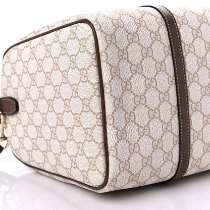 Gucci GG Supreme Monogram Calfskin Medium Nice Boston New Mystic White Beige Brown 8 of 9
