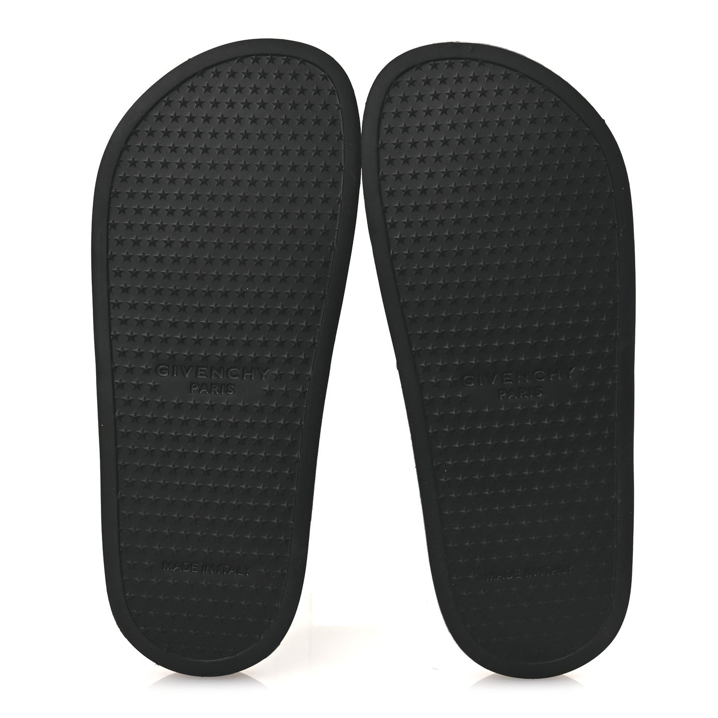 Rubber Logo Pool Slide Sandals 35 Black