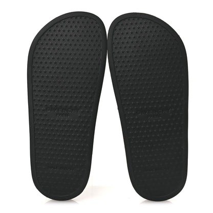 Givenchy Rubber Logo Pool Slide Sandals 35 Black 7 of 11