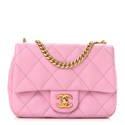 Chanel Caviar Quilted Mini Sweetheart Flap Lilac 1 of 14