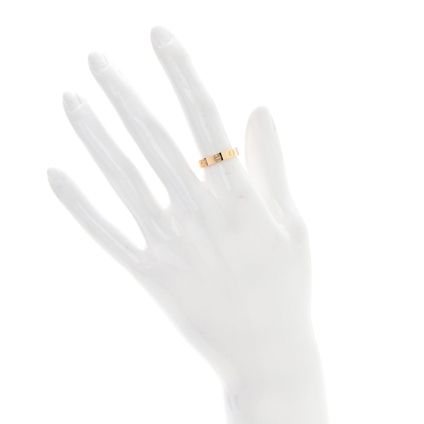 18K Yellow Gold 3.5mm LOVE Wedding Band Ring 50 5.25