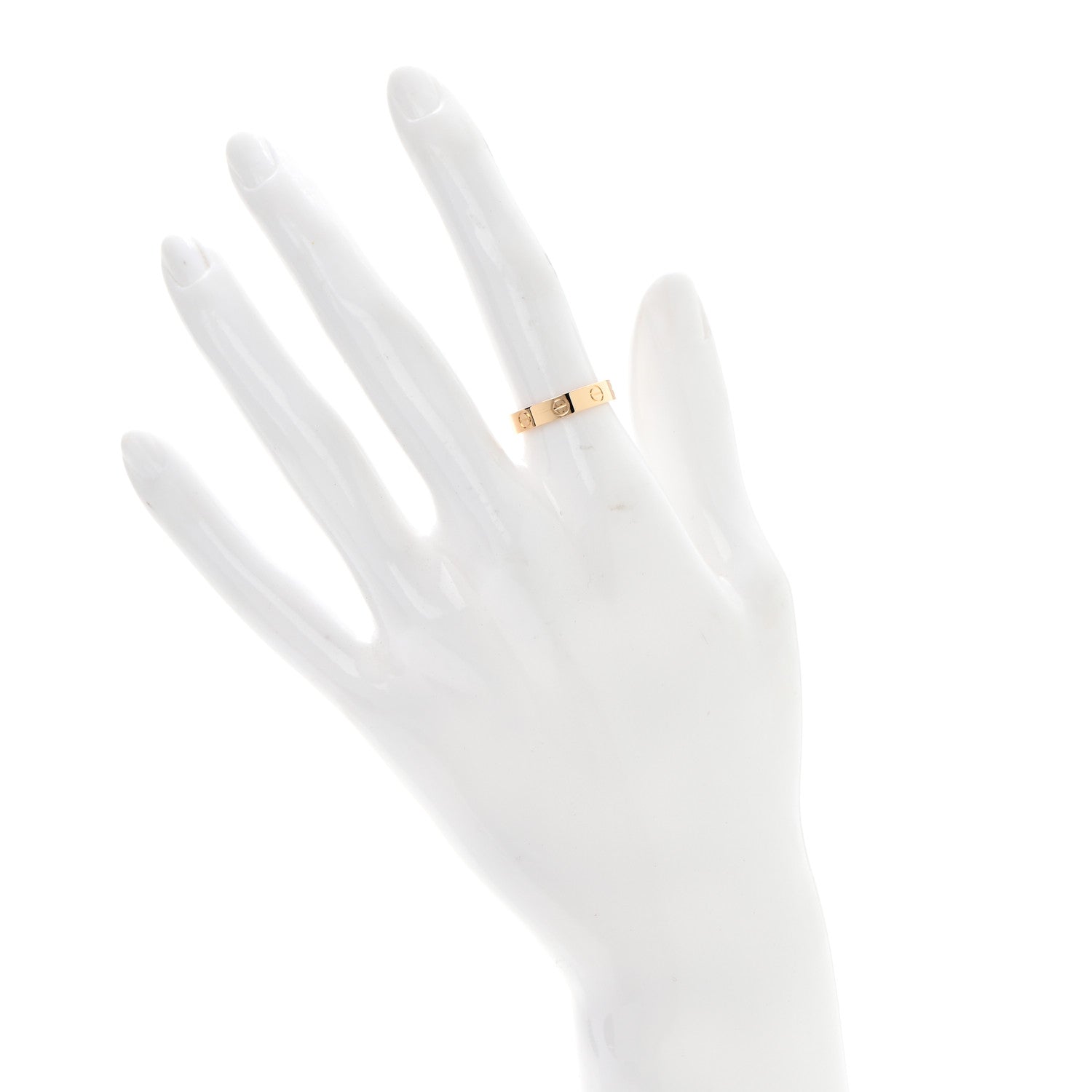 Cartier 18K Yellow Gold 3.5mm LOVE Wedding Band Ring 50 5.25 2 of 5