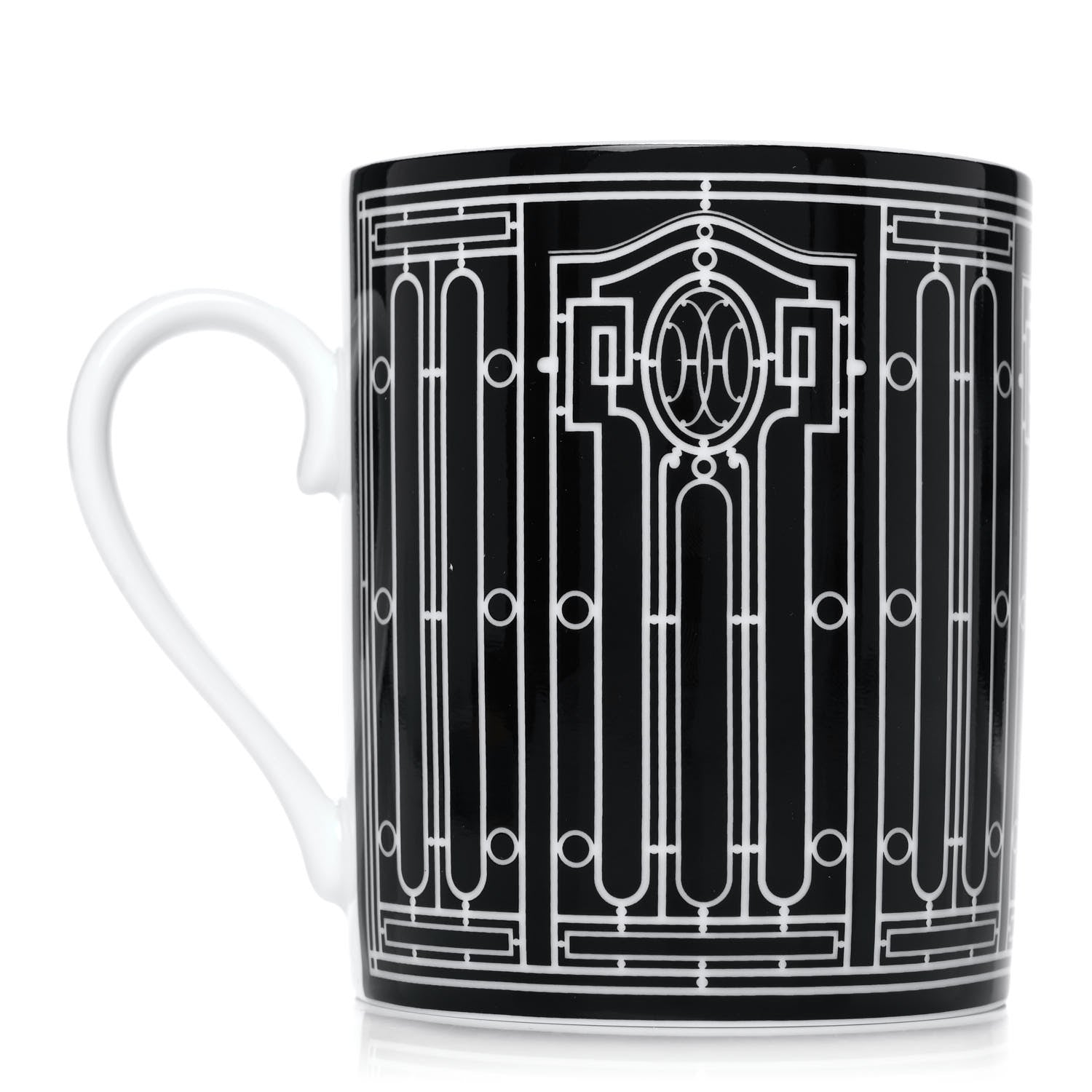 Hermes Porcelain H Deco Mug N°2 Black 3 of 10