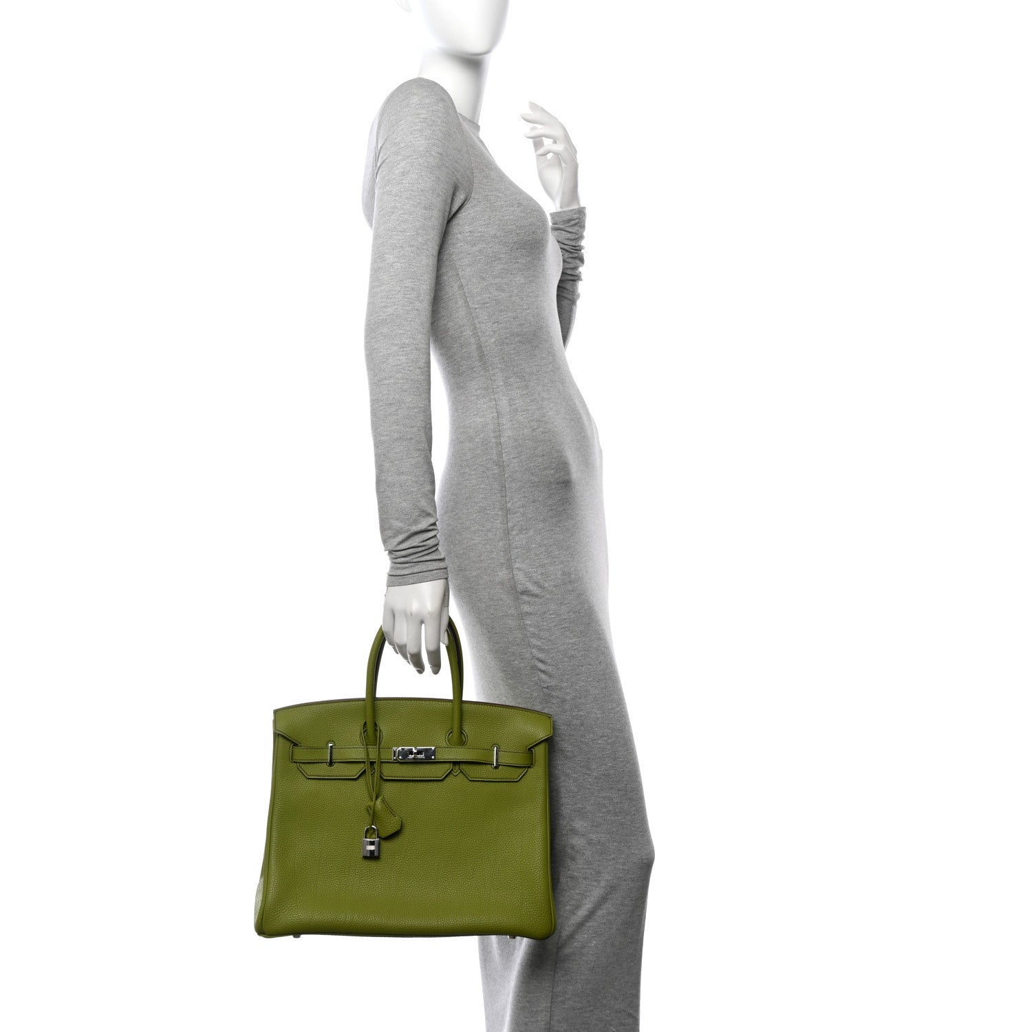 Hermes Togo BIRKIN 35 Vert Anis 2 of 12