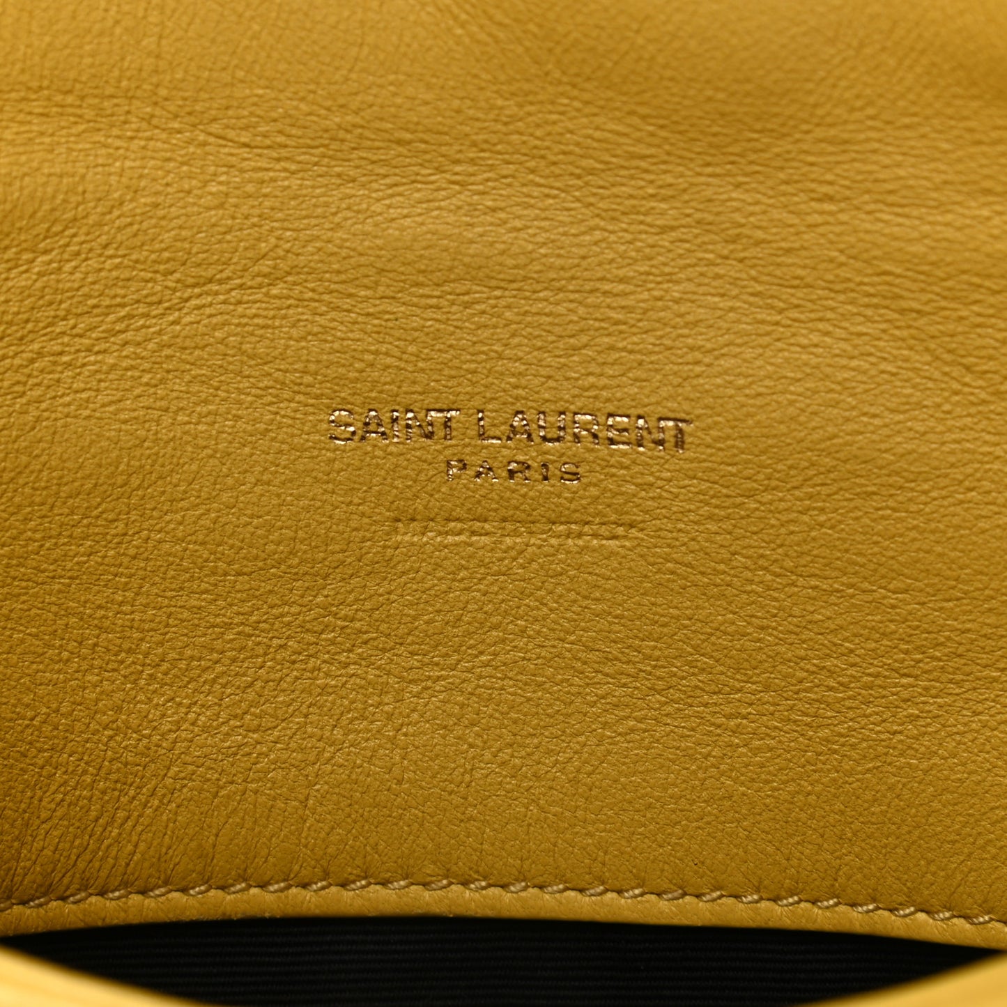 Lambskin Monogram Loulou Puffer Pouch Clutch Yellow