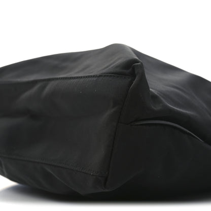 Prada Tessuto Nylon Calfskin Shopping Tote Black 9 of 9
