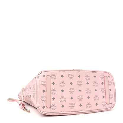 MCM Visetos Medium Liz Reversible Shopper Tote Powder Pink 4 of 17