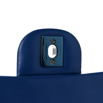 Chanel Lambskin Quilted Mini Rectangular Flap Blue 12 of 12